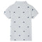 Kinderpoloshirt 128 gemleerd grijs