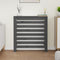 Radiatorombouw 79,5x19x84 cm massief grenenhout grijs