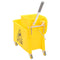Dweilemmer met wringer en wielen 20 L polypropeen geel