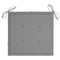 Tuinstoelkussens 6 st 50x50x4 cm stof grijs