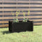 Plantenbak 60x31x31 cm massief grenenhout zwart