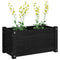 Plantenbak 60x31x31 cm massief grenenhout zwart