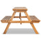 Picknicktafel 120x120x78 cm bamboe