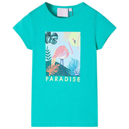 Kindershirt 116 mintkleurig