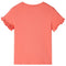 Kindershirt met korte mouwen 116 koraalkleurig