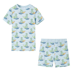 Kinderpyjama met korte mouwen 92 lichtblauw