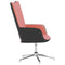 Relaxstoel fluweel en PVC roze