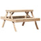 Picknicktafel 105x134x75 cm massief grenenhout