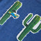 Kindertopje 128 gemleerd donkerblauw