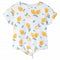 Kindershirt met knoop in de zoom 128 ecru