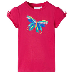 Kindershirt 92 felroze