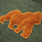 Kindershirt met lange mouwen gorilla-ontwerp 140 gemleerd kakikleurig