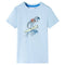 Kindershirt dinosaurusprint 104 lichtblauw
