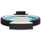 Spa-bankjes met kussens 2 st poly rattan zwart