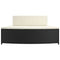 Spa-bankjes met kussens 2 st poly rattan zwart