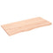 Wastafelblad 100x50x2 cm onbehandeld massief hout