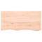 Wastafelblad 100x50x2 cm onbehandeld massief hout