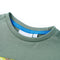 Kindershirt met korte mouwen 116 kakikleurig