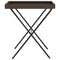 Dienbladtafel inklapbaar 65x40x75 cm poly rattan bruin