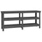 Werkbank 181x50x80 cm massief grenenhout grijs