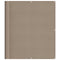 Balkonscherm 120x1000 cm 100% polyester oxford taupe