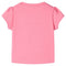Kindershirt 116 fluorescerend felroze