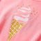 Kindershirt 116 fluorescerend felroze