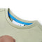 Kindershirt met korte mouwen 92 lichtkakikleurig