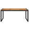Tuintafel met U-vormige poten 180x90x75 cm massief acaciahout
