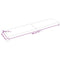 Wandschap 200x40x4 cm onbehandeld massief eikenhout