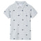Kinderpoloshirt 116 gemleerd grijs