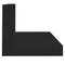Wandkasten 2 st 50x11x9 cm massief grenenhout zwart