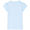 Kindershirt fiets 140 lichtblauw