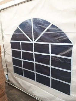 PVC Zijwand 2 mtr breed, 3 mtr hoog , kleur wit