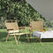 Campingstoelen 2 st 54x43x59 cm oxford stof beige