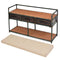 Opslagbankje met kussen 107,5x34,5x59 cm