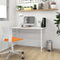 Computerbureau 105x55x72 cm MDF en metaal wit