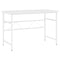 Computerbureau 105x55x72 cm MDF en metaal wit