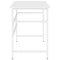 Computerbureau 105x55x72 cm MDF en metaal wit