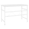 Computerbureau 105x55x72 cm MDF en metaal wit