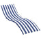 Ligbedkussen gestreept oxford stof blauw en wit