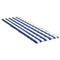 Ligbedkussen gestreept oxford stof blauw en wit