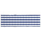 Ligbedkussen gestreept oxford stof blauw en wit