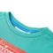 Kindershirt met korte mouwen 104 donkermintkleurig