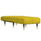 Chaise longue fluweel geel