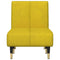 Chaise longue fluweel geel