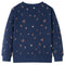 Kindertrui 128 gemleerd marineblauw