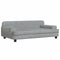 Kinderbank 90x53x30 cm fluweel lichtgrijs