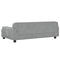 Kinderbank 90x53x30 cm fluweel lichtgrijs