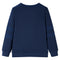 Kindertrui 92 gemleerd marineblauw
